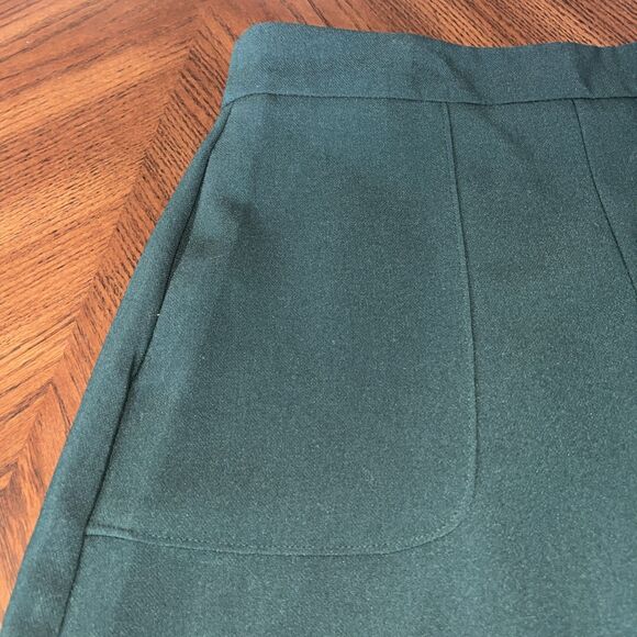 Forever 21 Contemporary Dark Green High Waisted A Line Pleated Skirt Size XS - Picture 3 of 5